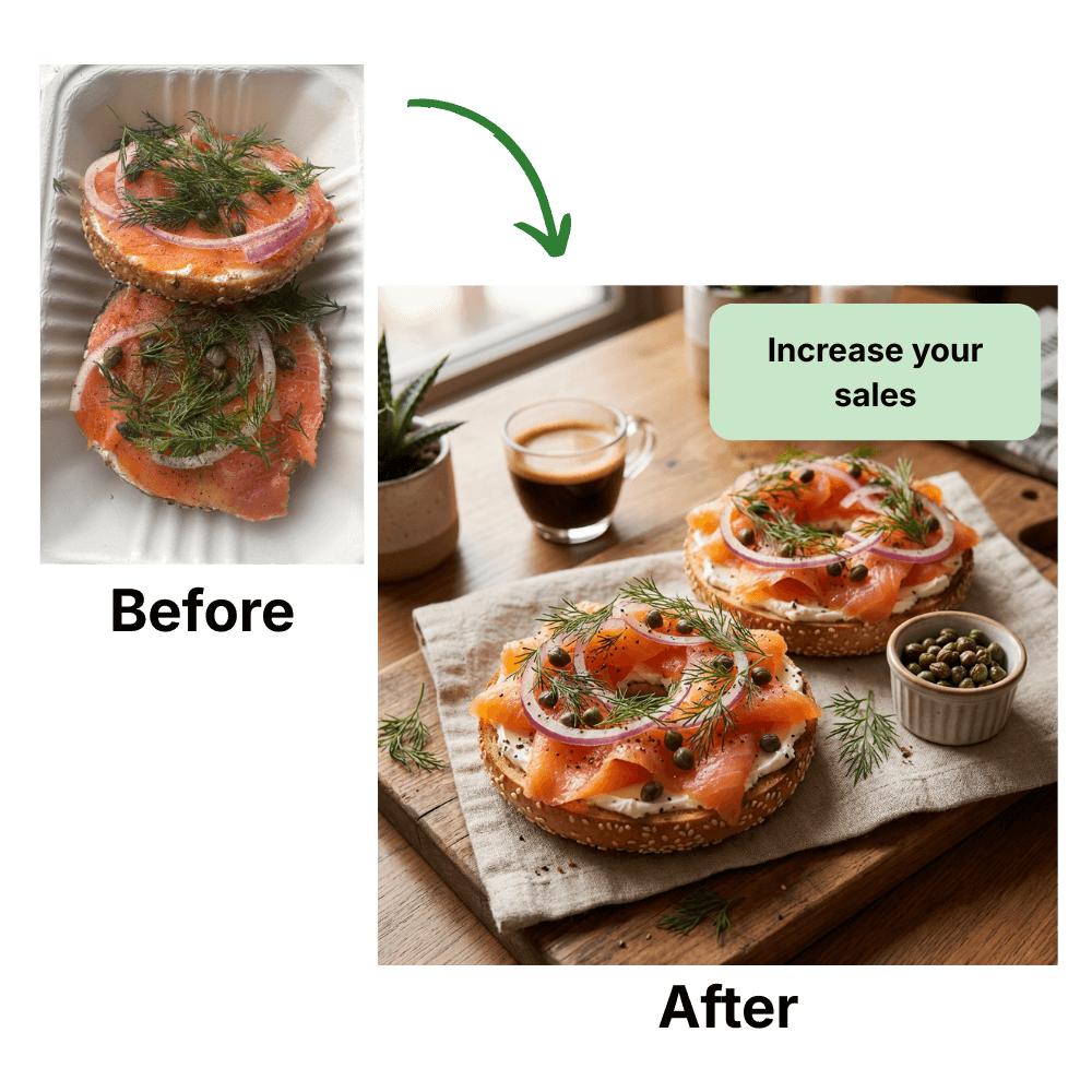 AI generated food photography