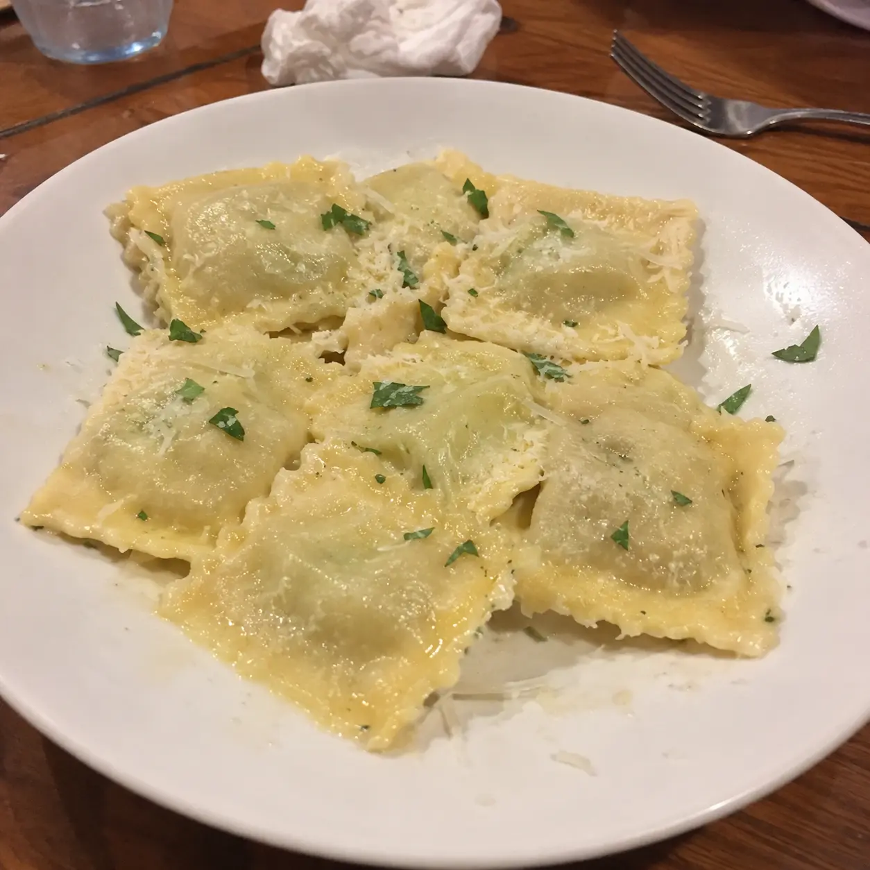Simple kitchen food photo of fresh pasta ravioli