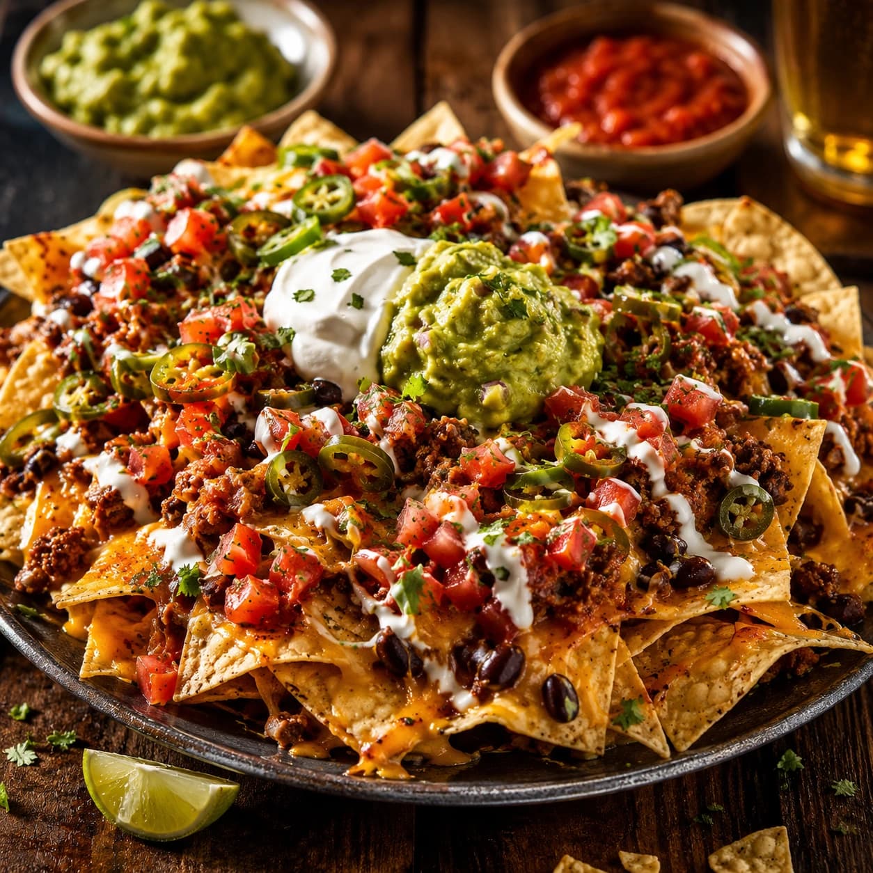 Polished loaded nachos brand image