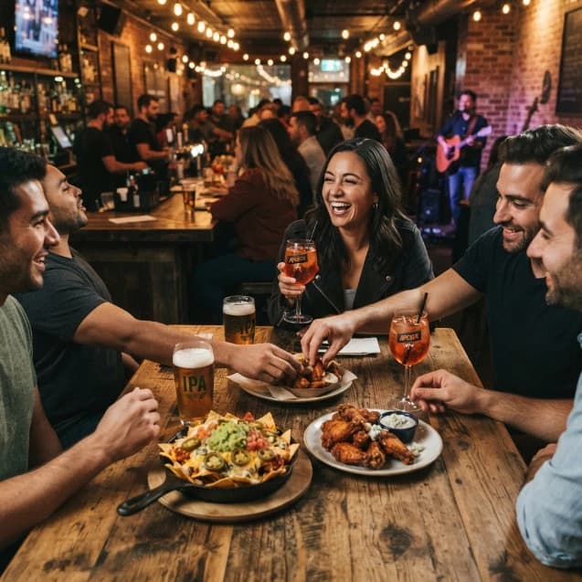 Polished bar food image
