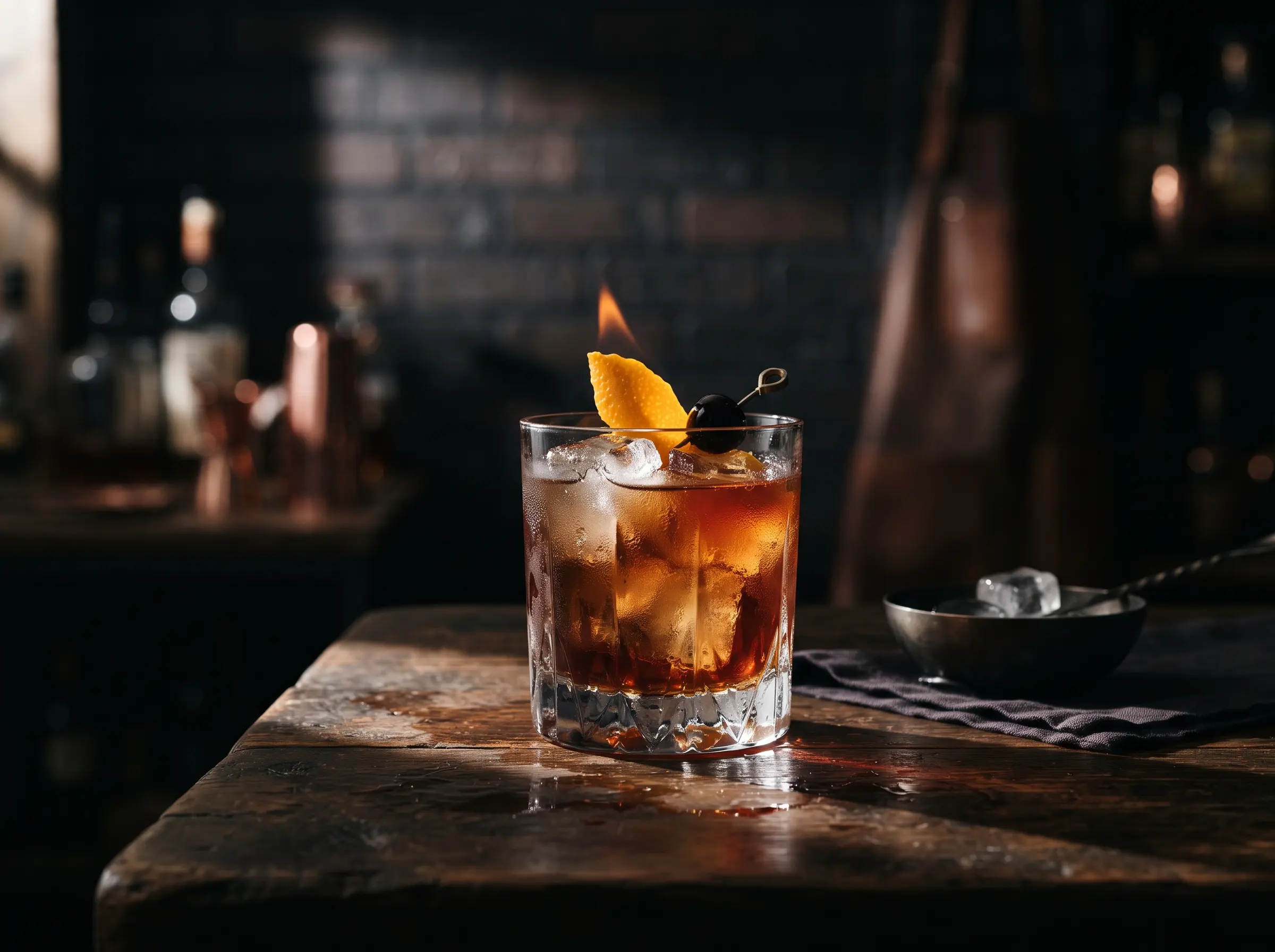 Dark & Moody Drink Photography